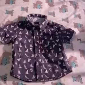 Nautica Boys Bottom Down Shirt